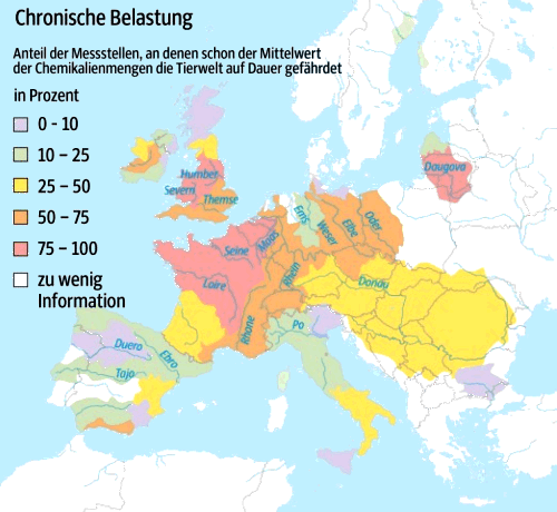 Chemikalien-Belastung der europischen Flsse - 2014
