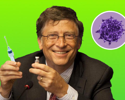 Bill Gates kndigt Covid-20 an - Grafik: Samy - Creative-Commons-Lizenz Namensnennung Nicht-Kommerziell 3.0
