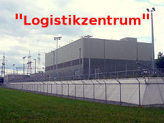Atommll-Lager als Logistikzentrum - Grafik: Samy - auf der Grundlage eines Fotos von Rainer Lippert - Creative-Commons-Lizenz Namensnennung Nicht-Kommerziell 3.0