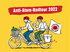 Logo der Anti-Atom-Radtour 2022 - Grafik: ausgestrahlt - Creative-Commons-Lizenz Namensnennung Nicht-Kommerziell 3.0