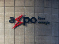 Axpo-Signet am AKW Beznau, Foto: Roman Wäldin