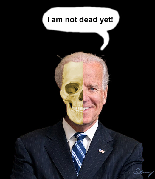 Joe Biden: I am not dead yet! - Grafik: Samy - Creative-Commons-Lizenz Namensnennung Nicht-Kommerziell 3.0