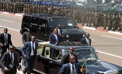 Kameruns Präsident Paul Biya am Nationalfeiertag 20. Mai - Foto: PRC
