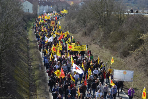 Demo am AKW Neckarwestheim, 8.03.2015 - Foto: Aktionsbündnis CATOR-Widerstand Neckarwestheim