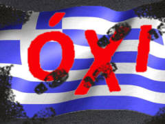 Griechisches Nein - Zertreten! - Grafik: Samy