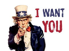 Uncle Sam: I want you - Grafik: Samy - Creative-Commons-Lizenz Namensnennung Nicht-Kommerziell 3.0