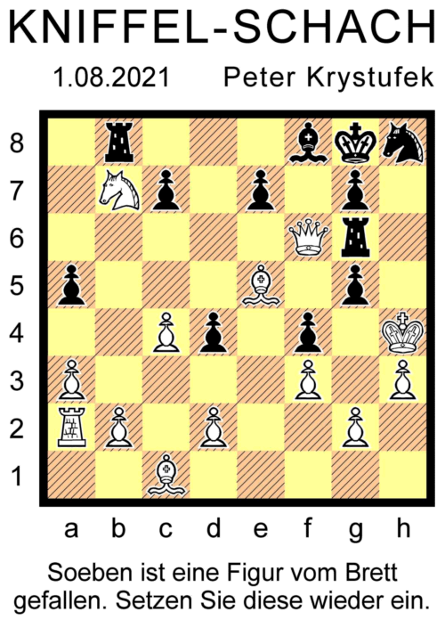 Kniffel-Schach Nr. 1 - Copyright: Peter Krystufek