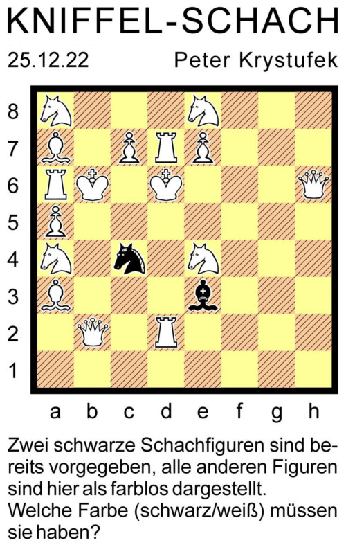 Kniffel-Schach Nr. 15 - Copyright: Peter Krystufek