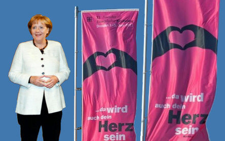 Merkel ist barmHERZig