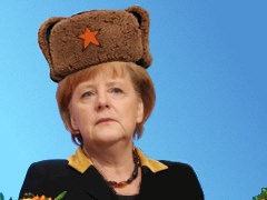 Merkel mit Pelzmütze