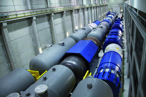 Reaktordruckbehäler und Dampferzeuger im sogenannten Zwischenlager Lubmin - Foto: ZLN - gemeinfrei