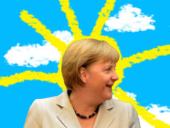 Merkel, die Sonne Portugals
