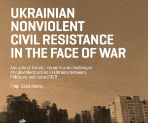 Cover der Studie gewaltfreier Aktionen in der Ukraine - Grafik: Samy - Creative-Commons-Lizenz Namensnennung Nicht-Kommerziell 3.0