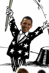 Obama als Magier